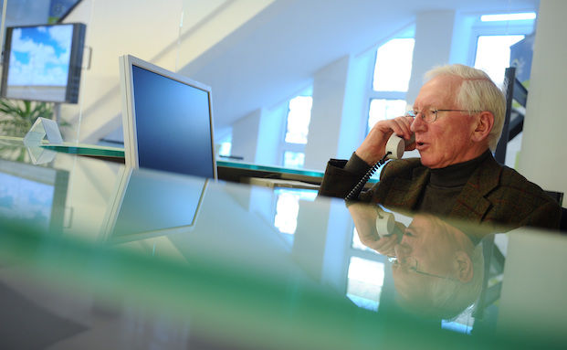 Renter bei der Arbeit.