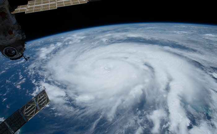 Hurrikan Ida im Sommer 2021 über dem Golf von Mexiko