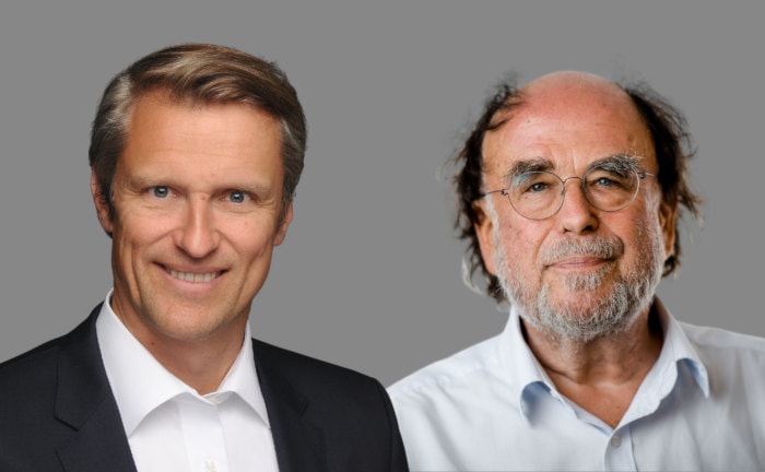 Hermann Schrögenauer (links, Chef der LV 1871) und Ökoworld-Gründer und -Chef Alfred Platow