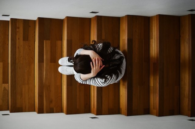 Eine Frau mit Depressionen