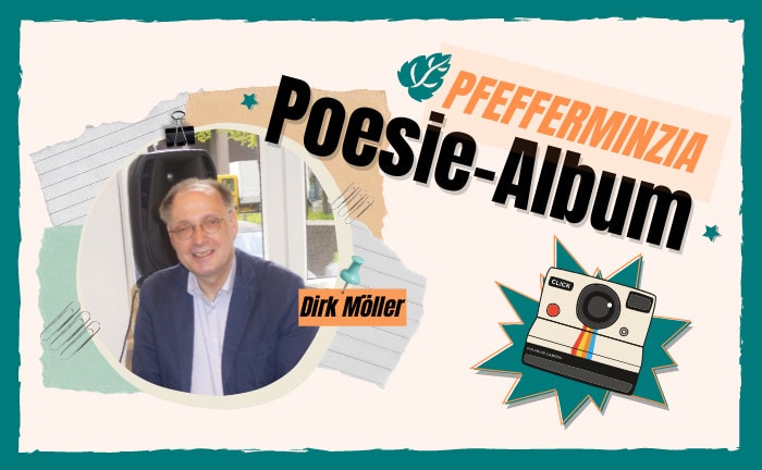Versicherungsmakler Dirk Möller im Pfefferminzia-Poesie-Album