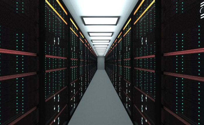 Bombensichere Geldanlage? Serverraum mit Datenspeichersystemen (Symbolbild)