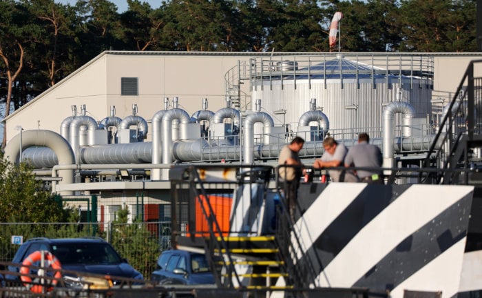 Gasempfangsstation der Ostsee-Pipeline Nord Stream 1: Aktuell kommen nur 20 Prozent der üblichen Menge Erdgas dort an, Knappheit droht