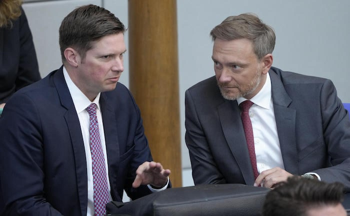 Bundestagssitzung und Debatte in Berlin