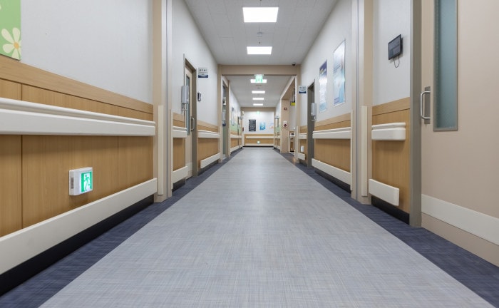 Gang in einem Krankenhaus