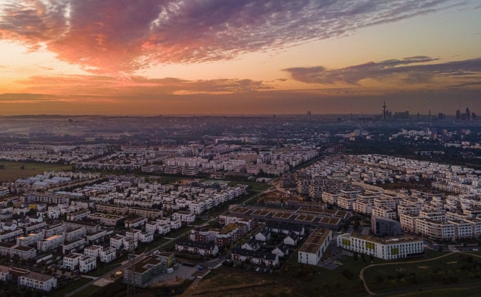 Frankfurter Vorstadt im Morgengrauen: Das Eigenheim ist die liebste Altersvorsorge der Deutschen