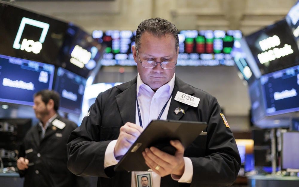 Aktienhändler an der Börse in New York