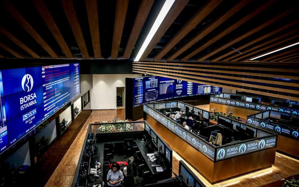 Blick in die Börse von Istanbul