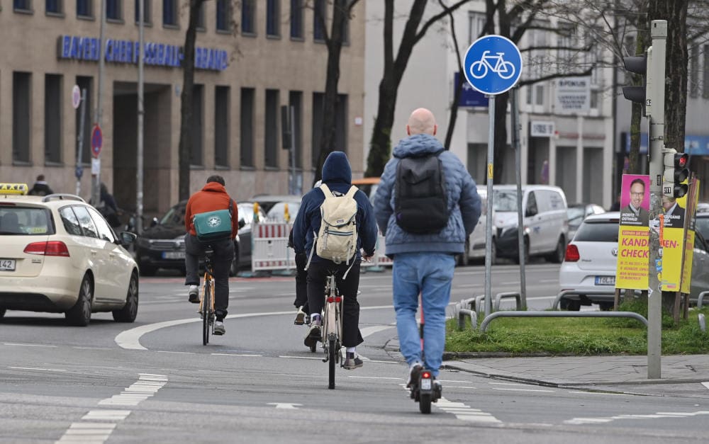 E-Scooter-Fahrer in München