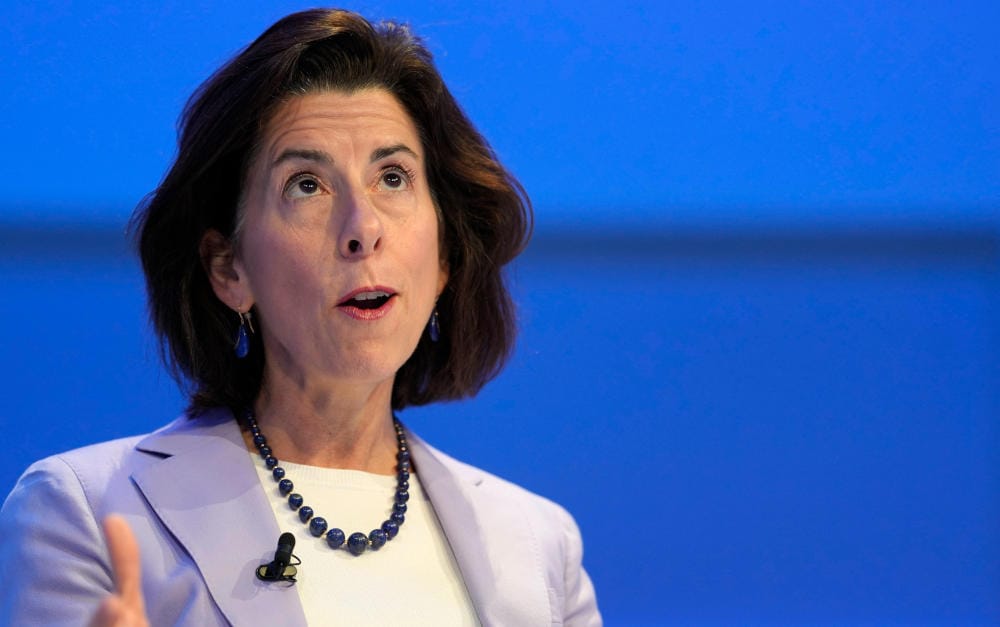 US-Handelsministerin Gina Raimondo besucht das Weltwirtschaftsforum in Davos im Mai 2022