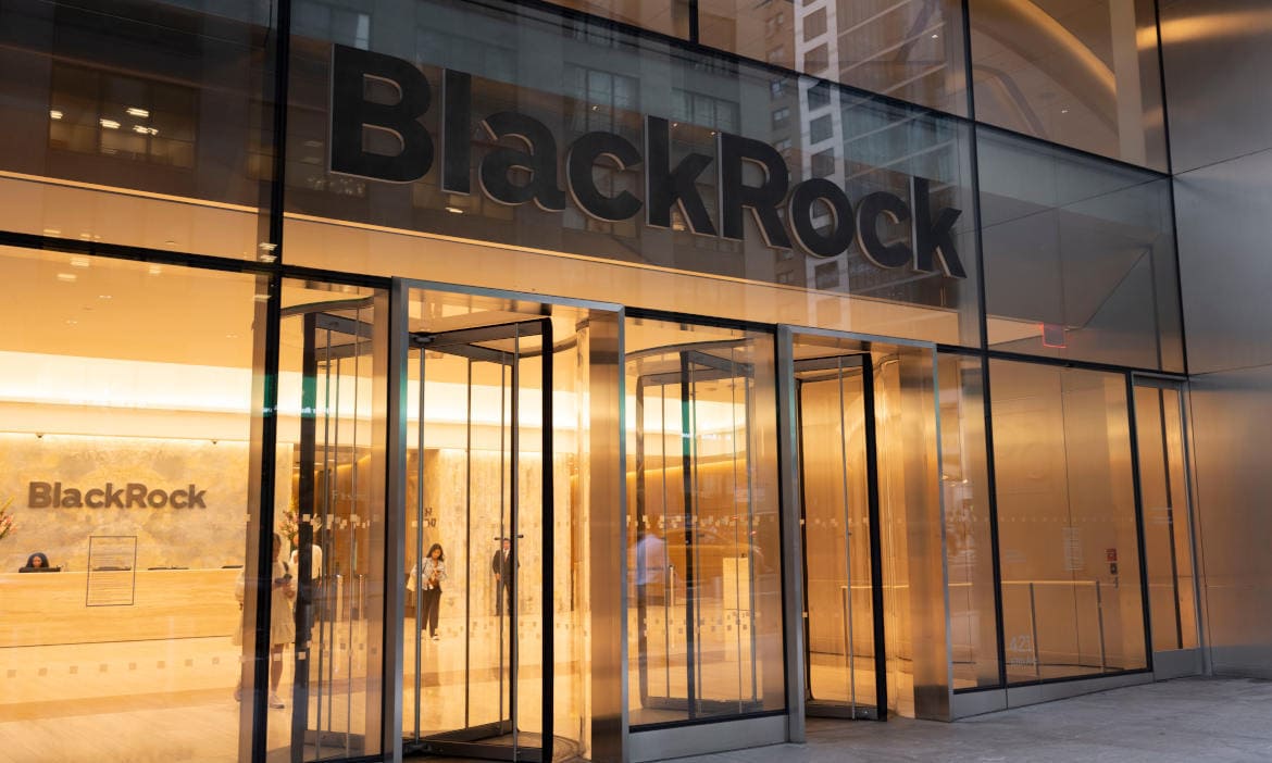 Blackrock-Eingang in New York: Der ETF-Branchenprimus bringt Laufzeitfonds als iBond-ETFs nach Deutschland