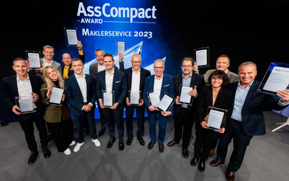 Preisträger beim Asscompact Award Maklerservice