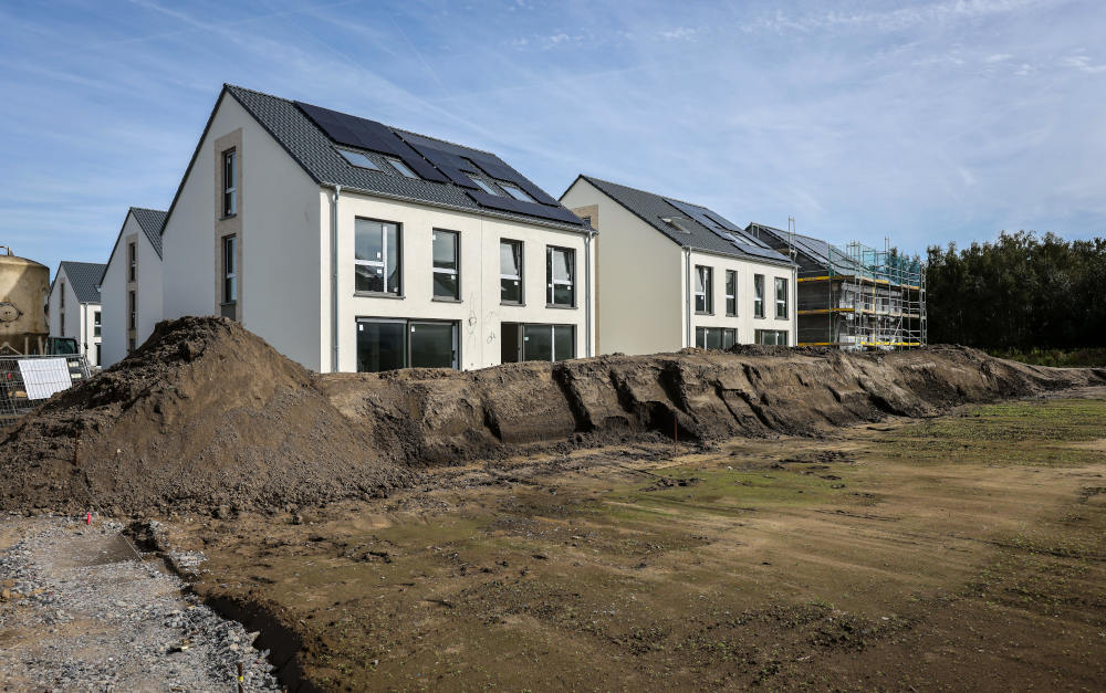 Neubauten in Castrop-Rauxel, Nordrhein-Westfalen: Auch die Bundesländer fördern Hausbau und Hauskauf