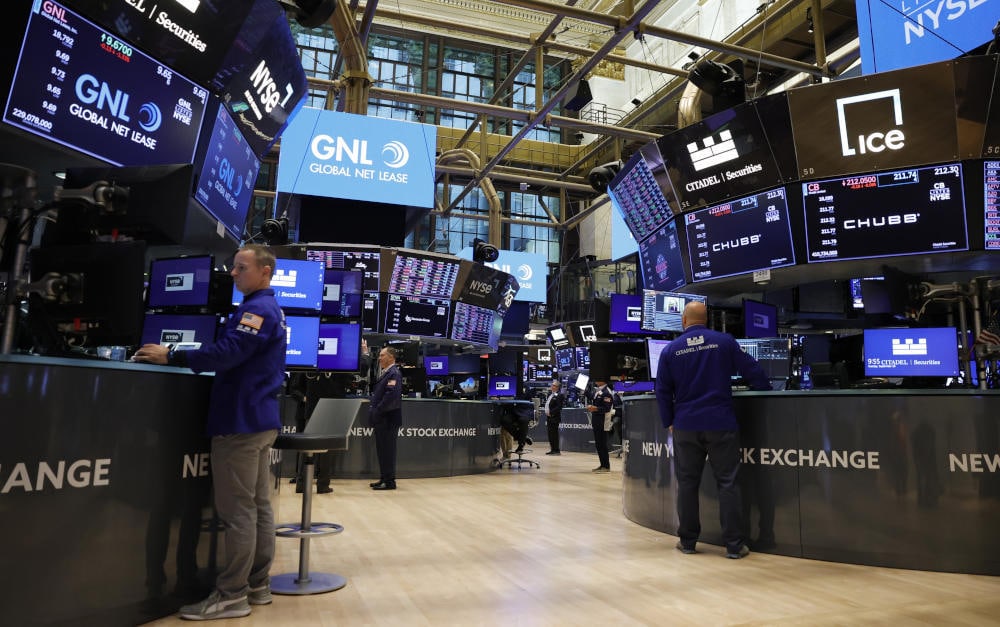 Blick in die New York Stock Exchange, die New Yorker Aktienbörse: Dem Gesamtwert der gehandelten Aktien nach ist sie die größte Börse der Welt