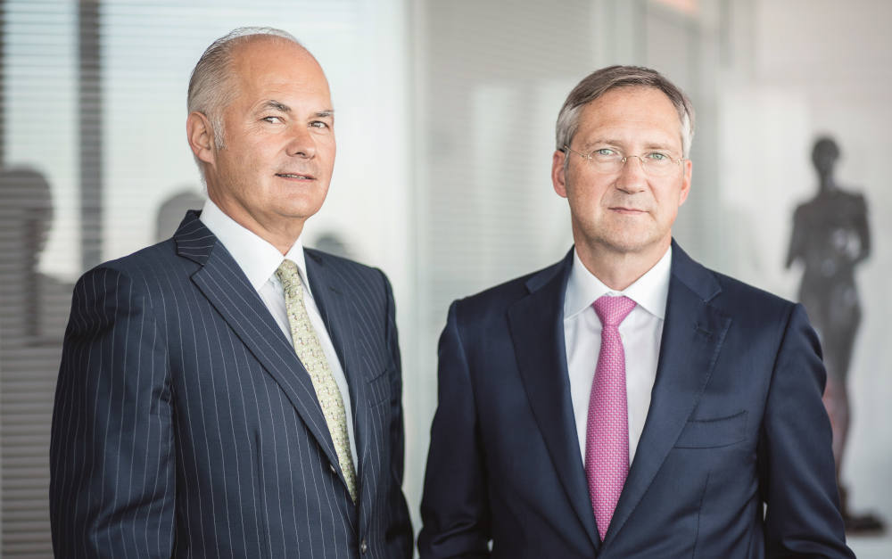 Flossbach-von-Storch-Gründer und -Vorstandsmitglieder Kurt von Storch (links) und Bert Flossbach