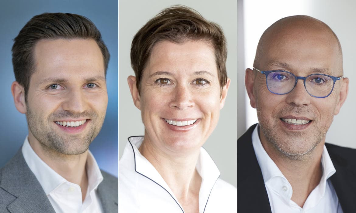 GDV-Funktionäre (v.l.): Moritz Schumann, Kirstin Zeidler, Jörg Asmussen