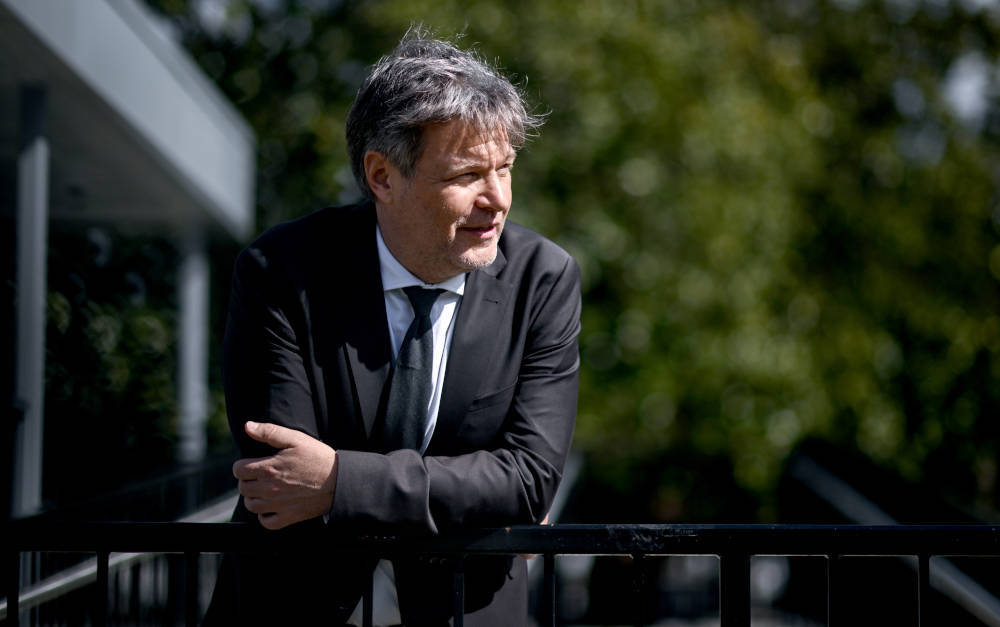 Wirtschaftsminister Robert Habeck (Bündnis 90/Die Grünen) bei seinem Besuch in den USA