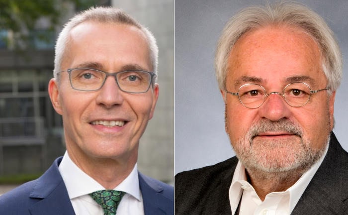 Michael Franke (Franke und Bornberg, links) und Rechtswissenschaftler Hans-Peter Schwintowski