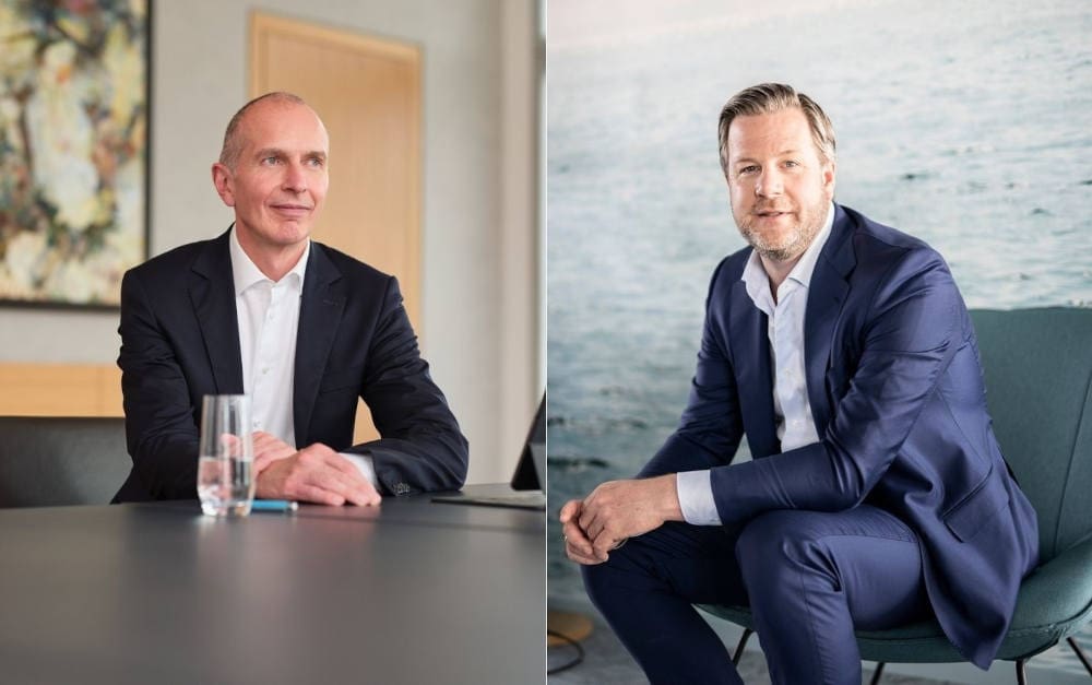 Konzernchefs Andreas Eurich (Barmenia, links) und Oliver Schoeller (Gothaer)