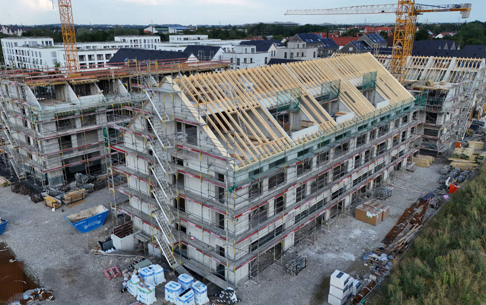 Wohnungsneubau in Kirchheim bei München: Der Service-Tester Disq hat Baufinanzierer bewertet
