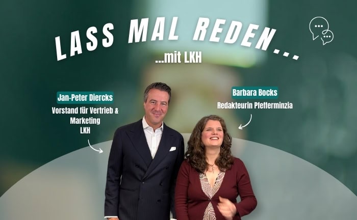 Pfefferminzia-Redakteurin Barbara Bocks sprach auf der DKM in Dortmund mit Jan-Peter Diercks, Vorstand für Marketing und Vertrieb bei der LKH.