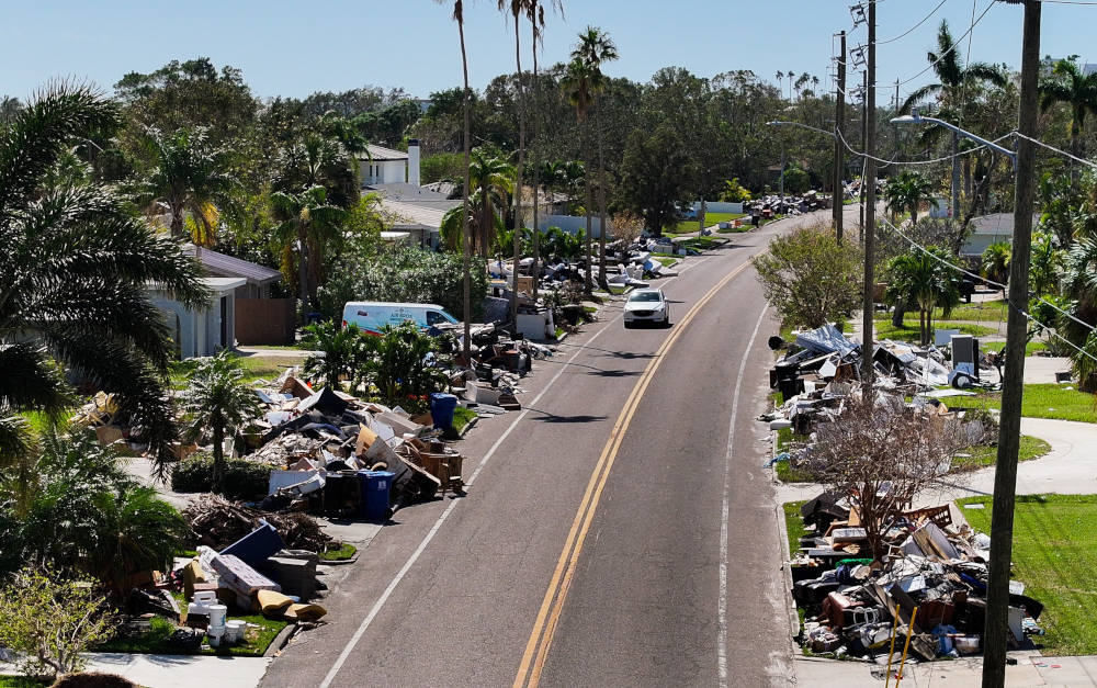 Schäden durch Hurrikan Helene in St. Petersburg, Florida: Wohngebäudeversicherung auf mehr Versicherer verteilen