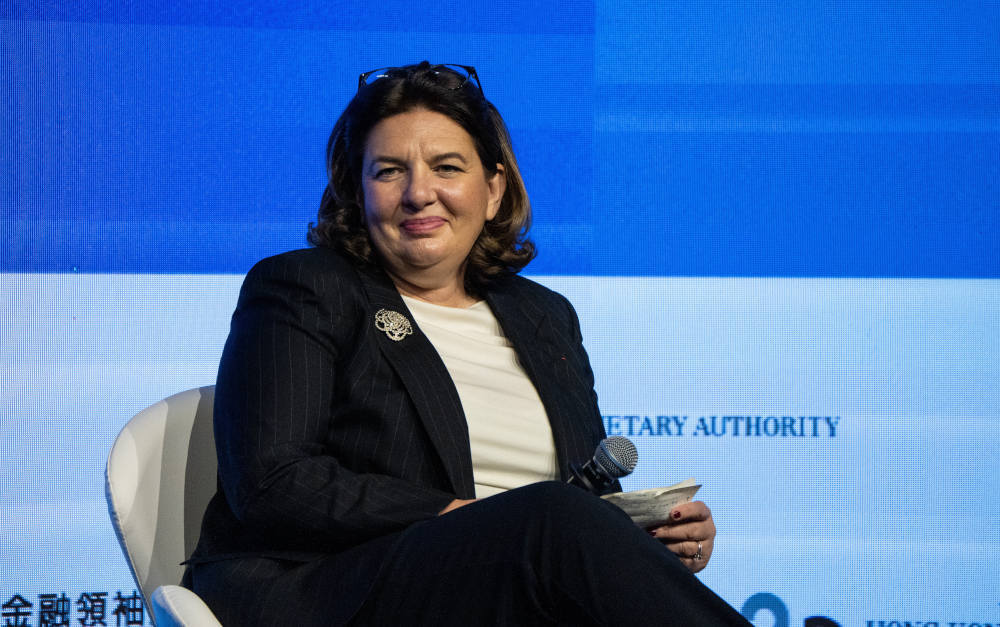 Valerie Baudson ist die Chefin des französischen Vermögensverwalters Amundi: Gehört demnächst auch Allianz Global Investors mit dazu?