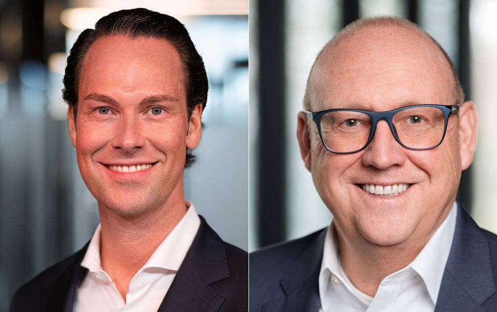 Christian Pape (links) und sein Vorgänger Frank Kettnaker: Vertriebsvorstand bei der ALH Gruppe