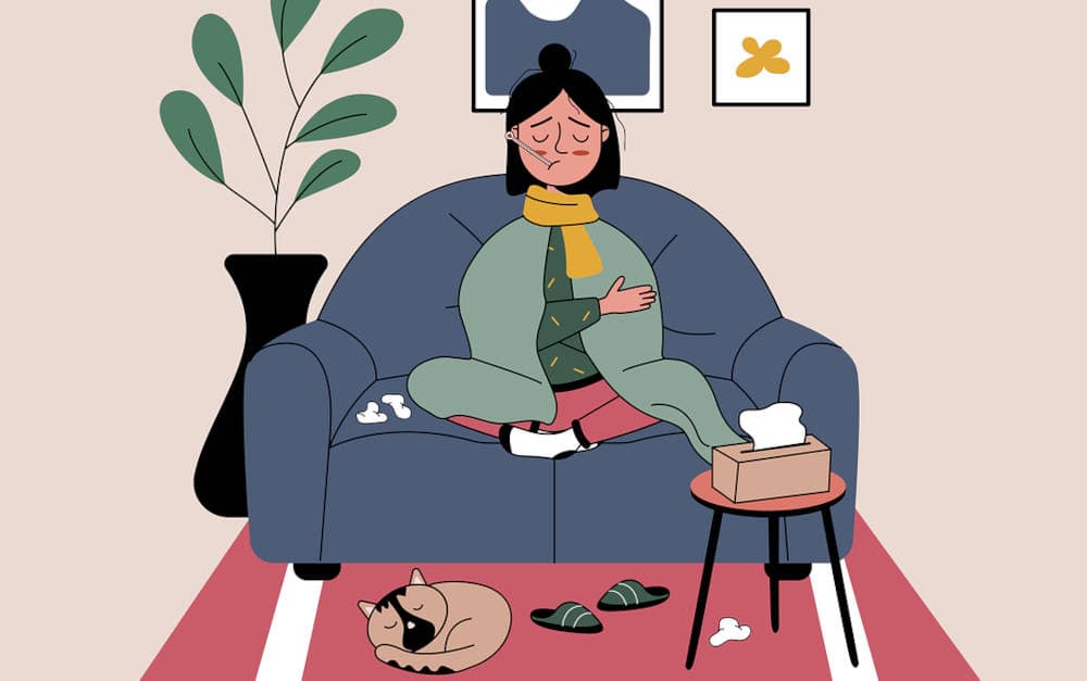 Krank zu Hause: Der Krankenstand in Deutschland ist 2024 leicht gesunken