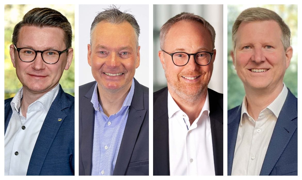 Übernehmen bei der Inter neue Aufgabe (v.l.): Alexander Lies, Sascha Kuß, Jens Neumann und Gerd Sautter.