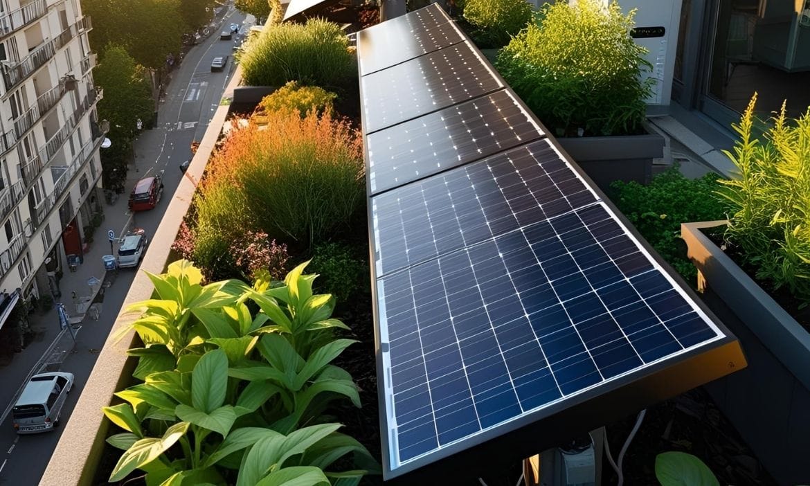 PV-Anlage auf einem Dachgeschoss Foto: Canva KI