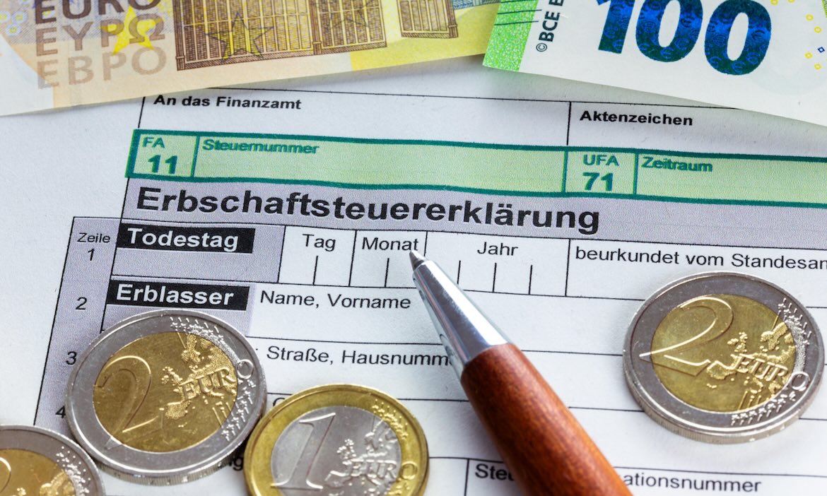 Formular der Erbschaftsteuererklärung: Wer sich auf ein Erbe als Altersvorsorge verlässt, könnte böse überrascht werden.