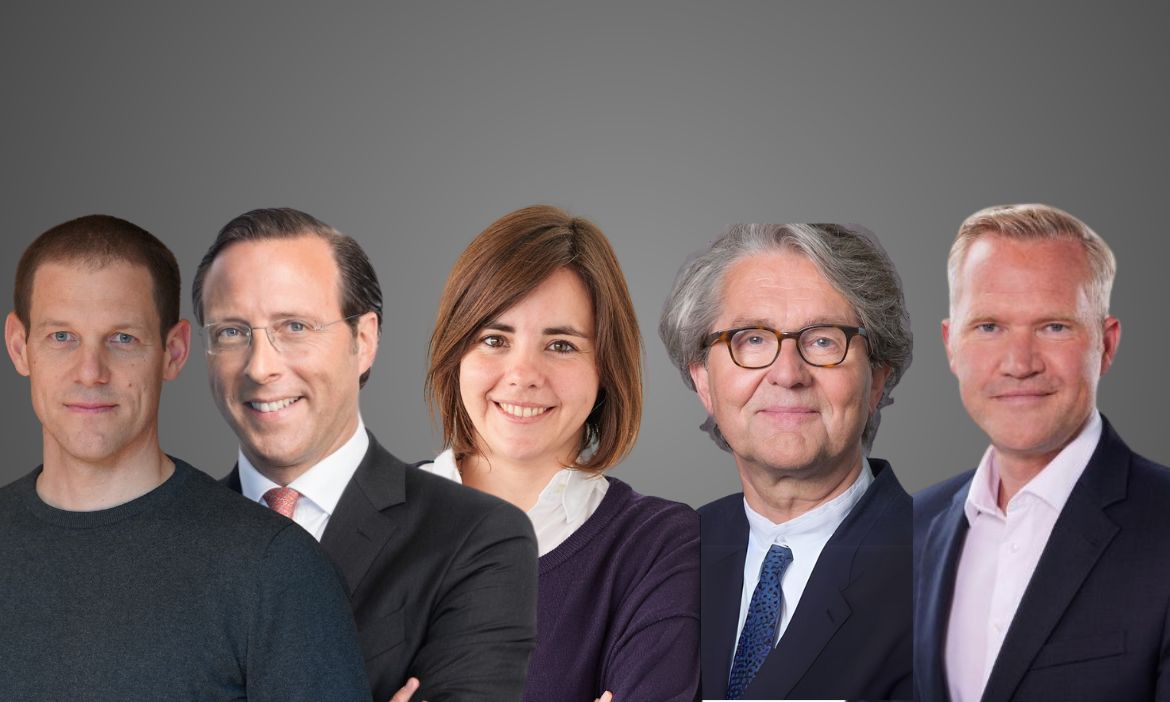 Von links nach rechts: Armin Hangl (die Bayerische), Thomas Lüer (HDI Deutschland), Antonia Strohschen (Arag), Uwe Schumacher (Domcura), Mark Klein (Ergo)